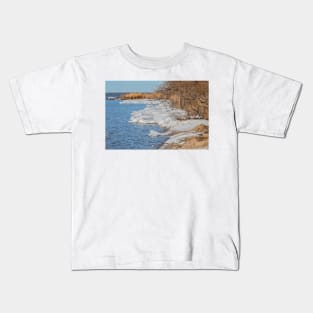 Ice Bank on the Lake by Debra Martz Kids T-Shirt